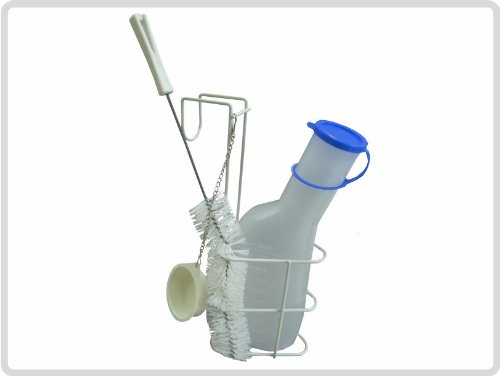 urinflaschen set urinflasche mit brste und halterung milchig