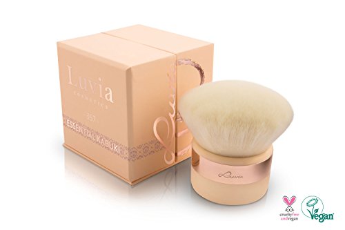luvia cosmetics essential kabuki gesichtspinsel rosgold nude