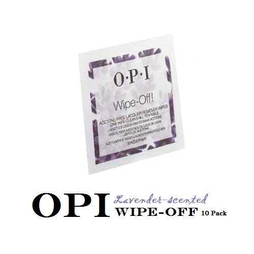 opi acetonfreie lack entferner tcher wipe off lavendelduft 10pk