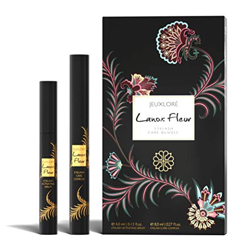 jeuxlor lanox fleur eyelash care bundle wimpernpflege set mit 4 ml