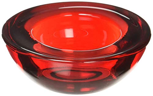 hosley s set von 20chunky teelichthalter votiv glas rot 76cm 2
