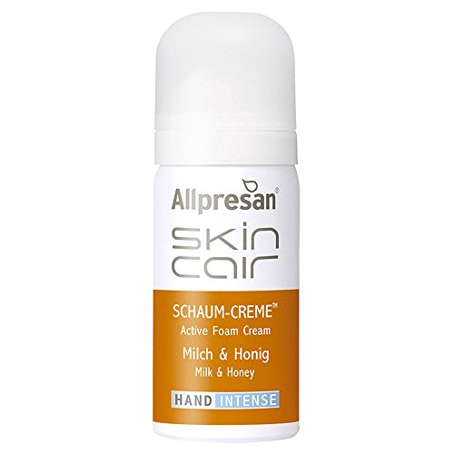 Allpresan Schaum-Creme Skincair Milch & Honig HAND intense 35ml, Hautpflege, Dusch- und Bademittel