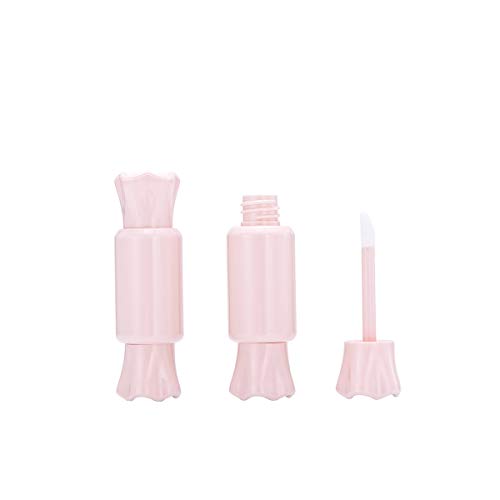 JIHUOO 6 Stück Leere Lippenpflege Hülle Lippenpflegestift Rohr Lippenstifthülsen Behälter Lippenbalsam Hüllen Rosa