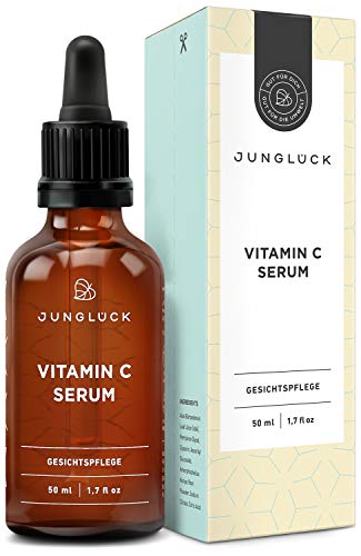 JUNGLÜCK Vitamin C Serum | Leichtes Serum für einen gesunden Glow | Hilft Pickelmale und Pigmentflecken zu reduzieren