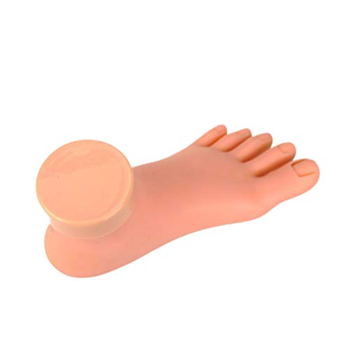 Minkissy Dekofuß Plastikfuß Maniküre Praxis Fuß Modell Mannequin Fuß Schaufensterpuppe für Nageldesign Nagelkunst Werkzeug