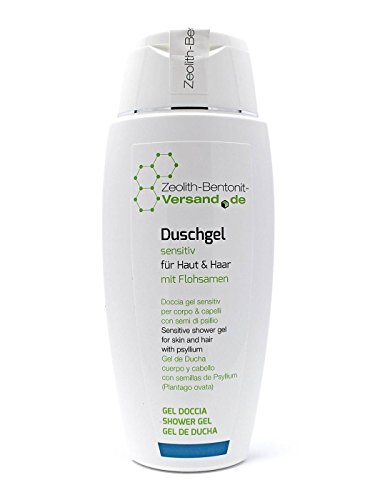 Duschgel sensitiv für Haut & Haar mit Flohsamen, 150ml Naturkosmetik, ohne Parabene, Parfüm, Silikone, Mineralöle, tierische Bestandteile