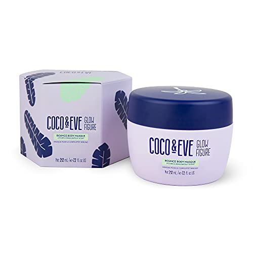 Coco & Eve Glow Figure Bounce Body Masque für straffe und gepflegte Haut - entgiftende Tonerde-Maske | Hautpflege für den ganzen Körper | Anti-Cellulite-Maske für Frauen (212ml)