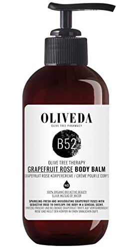 Oliveda B52 - Körperbalsam Grapefruit Rose - mit Olivenöl + Vitamin E, reichhaltige Bodylotion, straffend, feuchtigkeitspendend - intensive Pflege - 250 ml