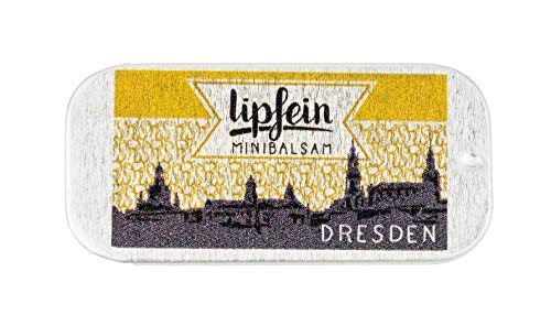 lipfein Lippenbalsam Klassik - Dresden Edition 4g, natürliche Lippenpflege, vegane Lippenpflege, zertifizierte Naturkosmetik, Lipbalm, Zero Waste