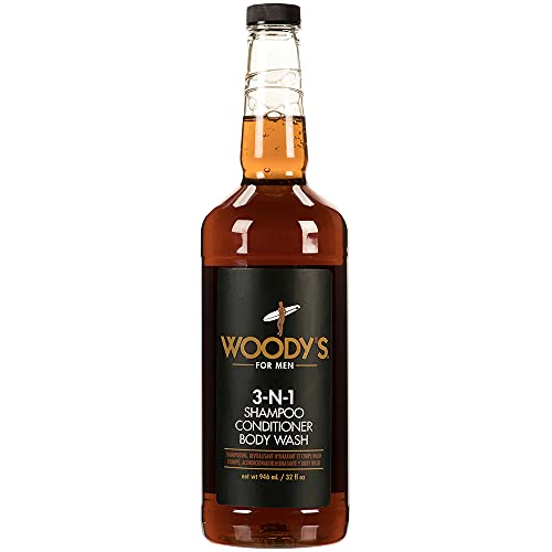 Woody's 3 in 1 Shampoo Conditioner Body Wash Sonderedition Whiskeyflasche 946ml