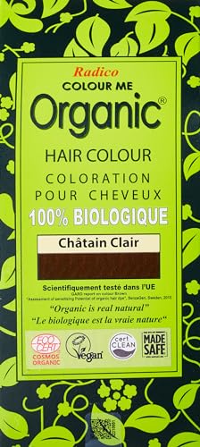 Radico Colour Me Organic Pflanzenhaarfarbe Hellbraun (bio, vegan, Naturkosmetik) Hellbraun