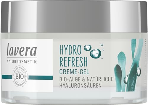 lavera Hydro Refresh Creme-Gel - mit Alge und Hyaluronsäure - spürbarer Frische-Effekt - vegan - Naturkosmetik - 50 ml