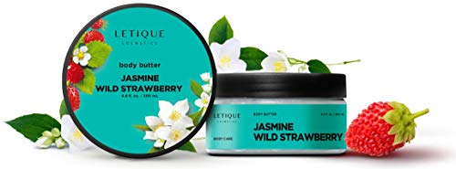 LETIQUE Cosmetics - Körperbutter -"Body Cream Butter Jasmine- wild Strawberry" 200ml