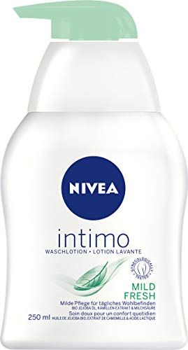 NIVEA 4er Pack Waschlotion für den Intimbereich, 4 x 250 ml Spender, Intimo Mild Fresh