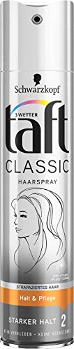 Schwarzkopf 3 Wetter Taft Haarspray, Classic Strapaziertes Haar Starker Halt 2, 5er Pack (5 x 250 ml)