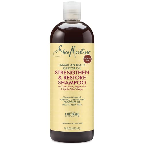 Shea Moisture Jam black Castor Grow und Restore Shampoo, 1er Pack (1 x 482 ml)