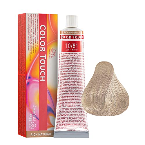 Wella Color Touch 10/ 81 hell-lichtblond perl-asch, (1 x 60 ml)