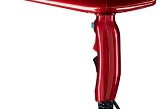 Solis Haartrockner Fast Dry 381 - Profi Föhn für jedes Haar - Haartrockner mit 3 Temperatur- und Gebläsestufen - Kaltluft-Taste - Haarföhn mit Ionen-Technologie - Rot